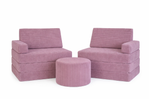 KANAPA SOFA modułowa rozkładana dla dzieci łózko poduszka materac piankowa